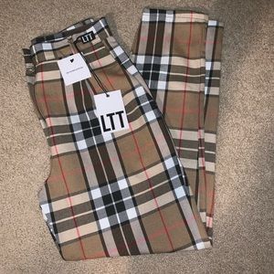 Love Too True TartanPlaid Pants NWT Burberry Sz. 4